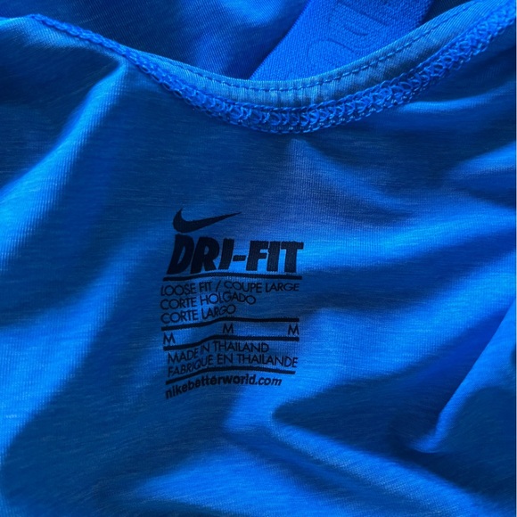 Women's Size Medium Blue / Aqua Nike Dri Fit Lazer Cut Tank - Picture 10 of 10